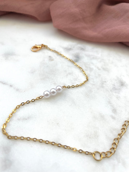 Bracelet 3 perle - collection Minimalea