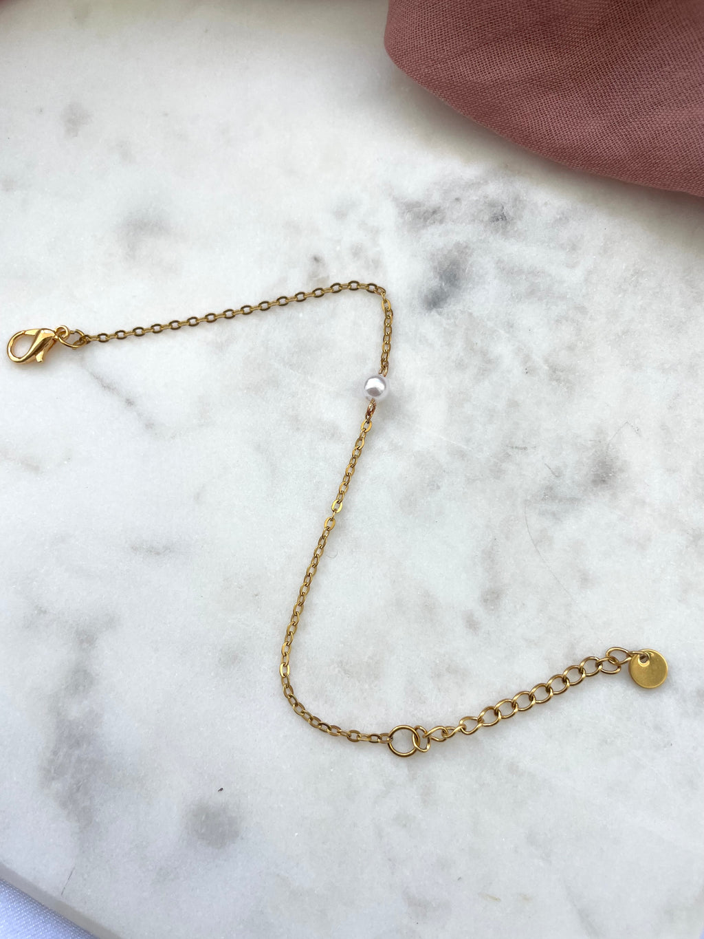 Bracelet 1 perle- Collection Minimalea