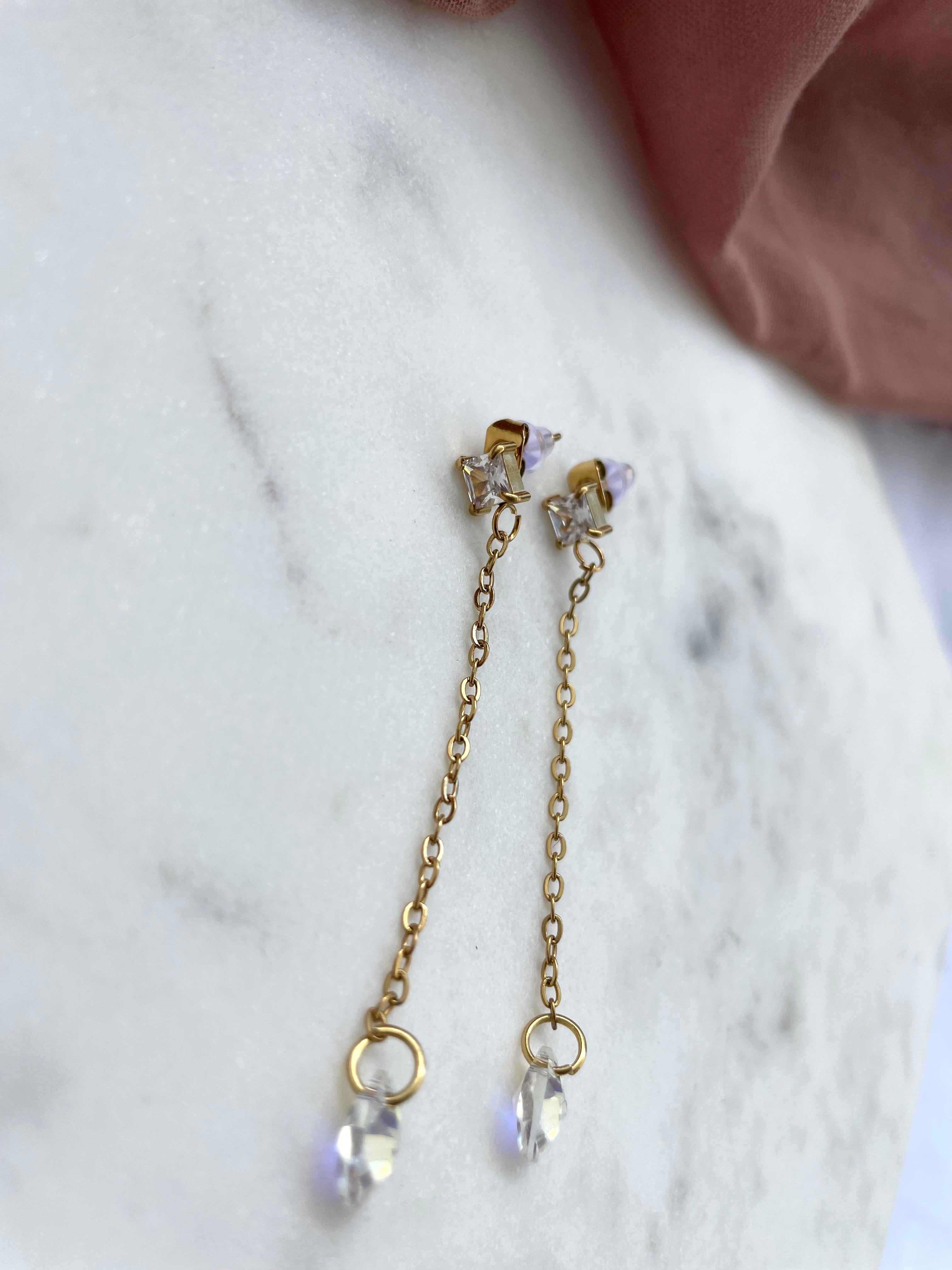 Clou cristal pendante cristal - Collection Minimalea