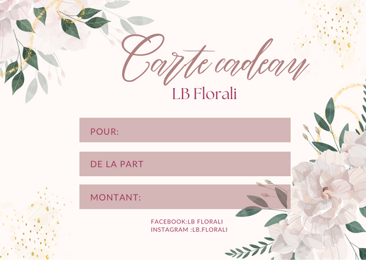 Carte cadeau LB Florali- 25€