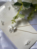 Collier simple avec hortensias stabilisé