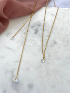 Collier de dos cristal-Collection Minimalea