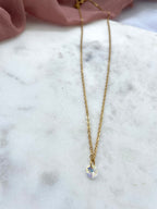 Collier fin cristal -Collection Minimalea