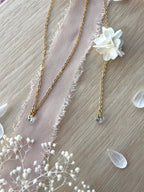 Collier de dos cristal