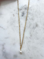 Collier fin perlé - Collection Minimalea