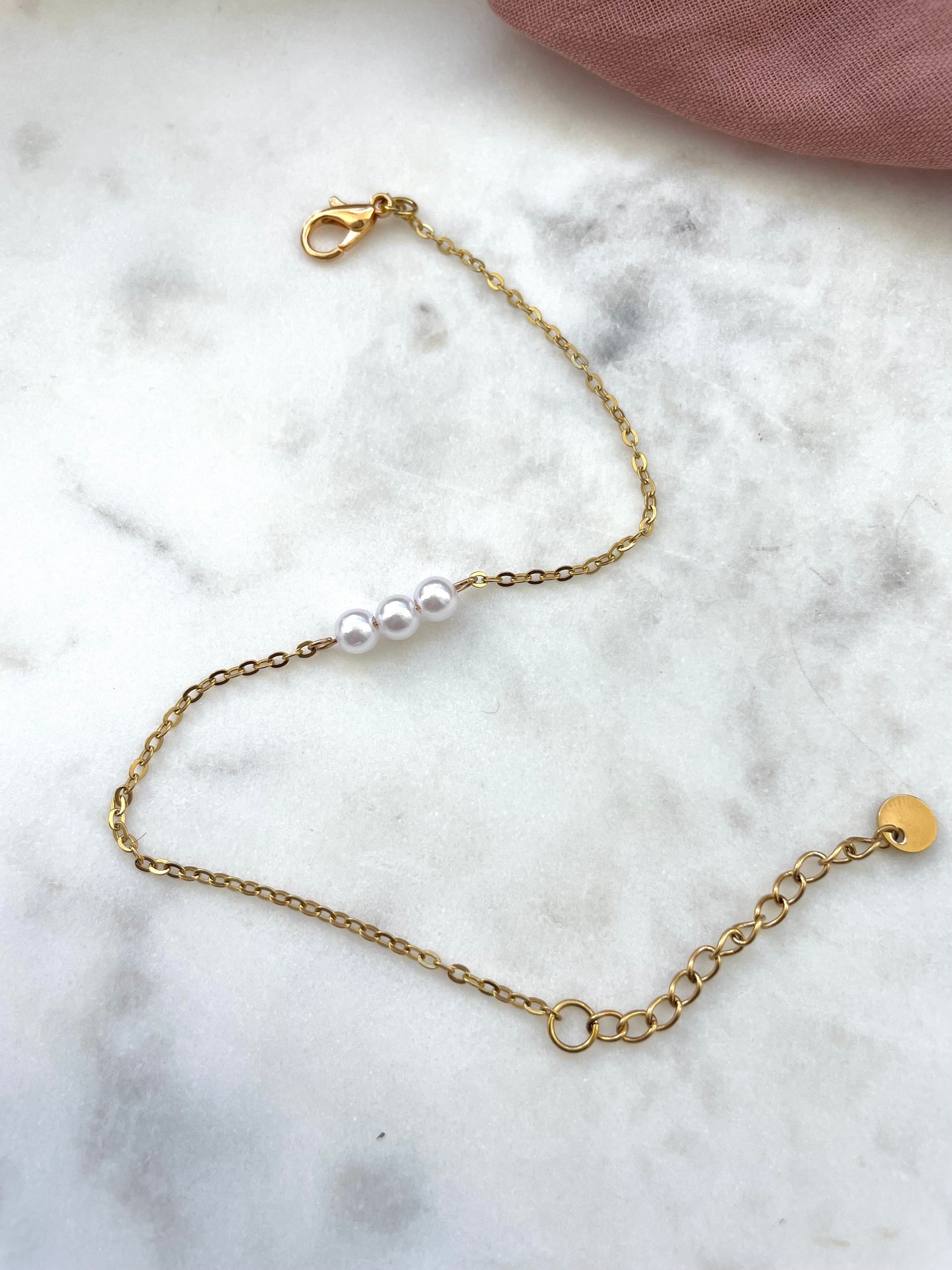 Bracelet 3 perle - collection Minimalea