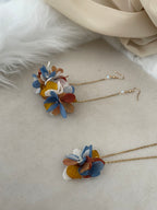 Collier simple avec hortensias stabilisé